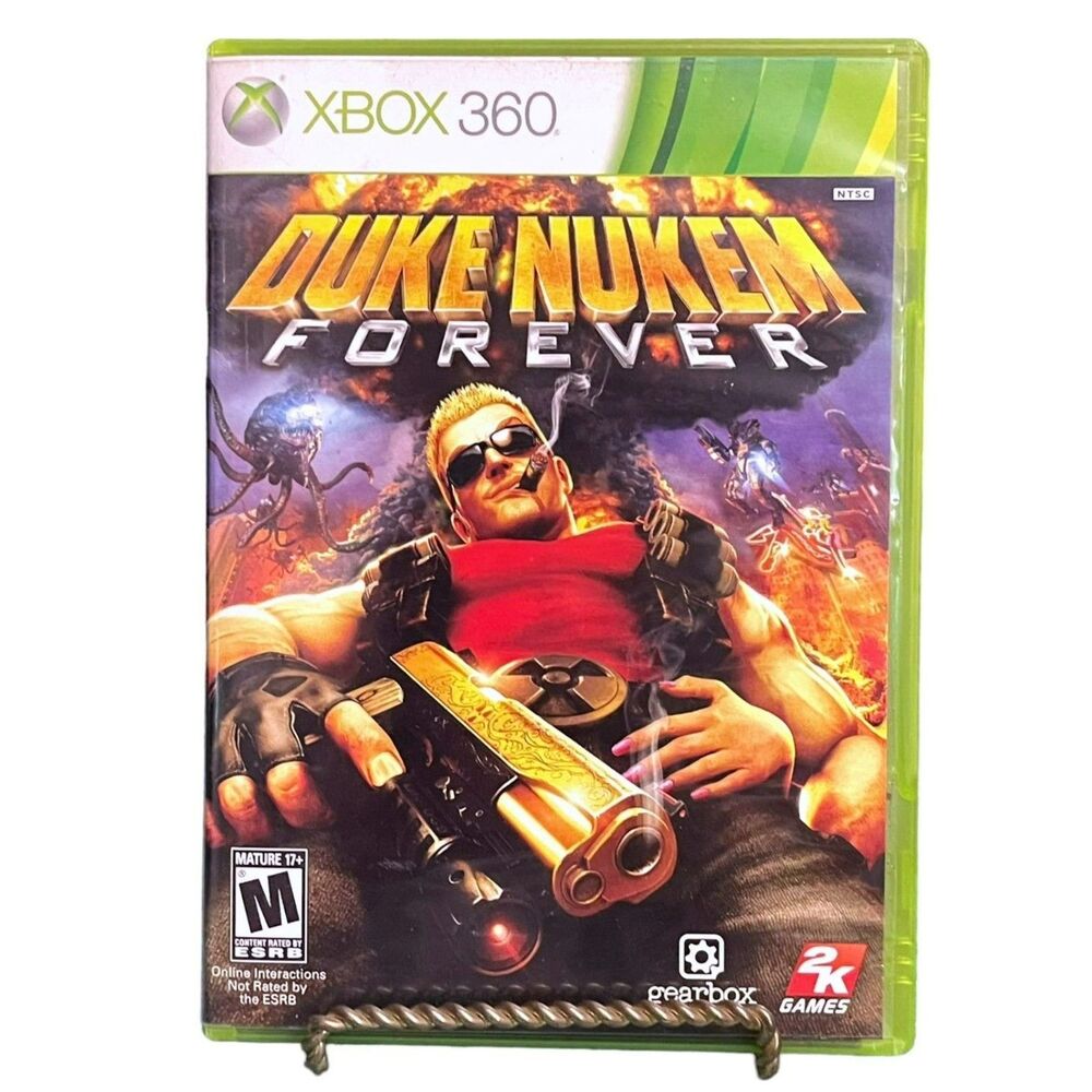 Duke Nukem Forever (XBOX 360) TESTED Complete Case Disc Book Video Game